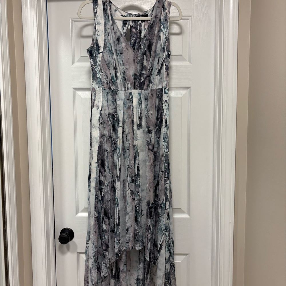Simply Vera Vera Wang High Low Dress in Black and Gray